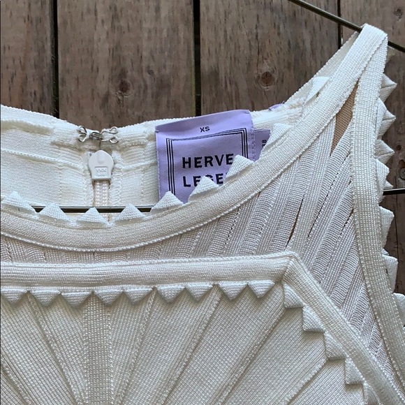 Herve Leger White Bandage Dress NWT - Picture 4 of 9